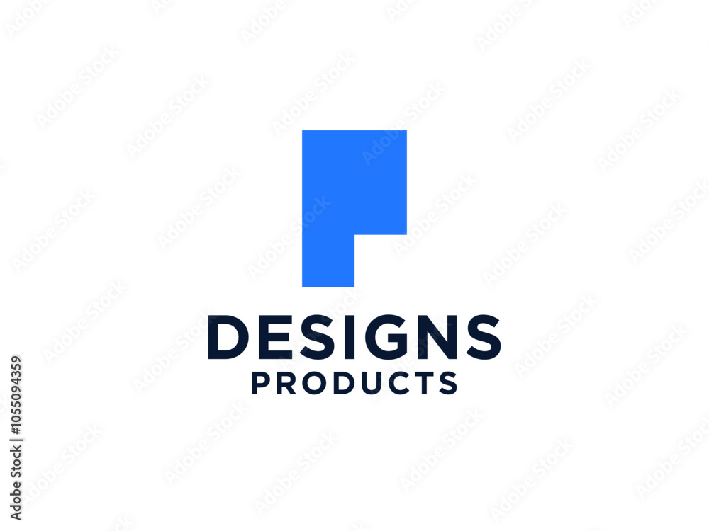 Abstract Letter P Line Liquid Connection Technology Logo. Abstract Letter P Line Liquid Connection Technology Logo.