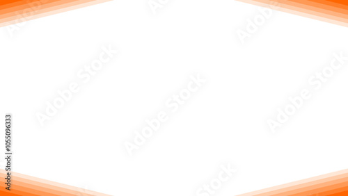 Background white with orange lines gradient border. Vector can be used for banners, posters, power points, templates, slides, etc.