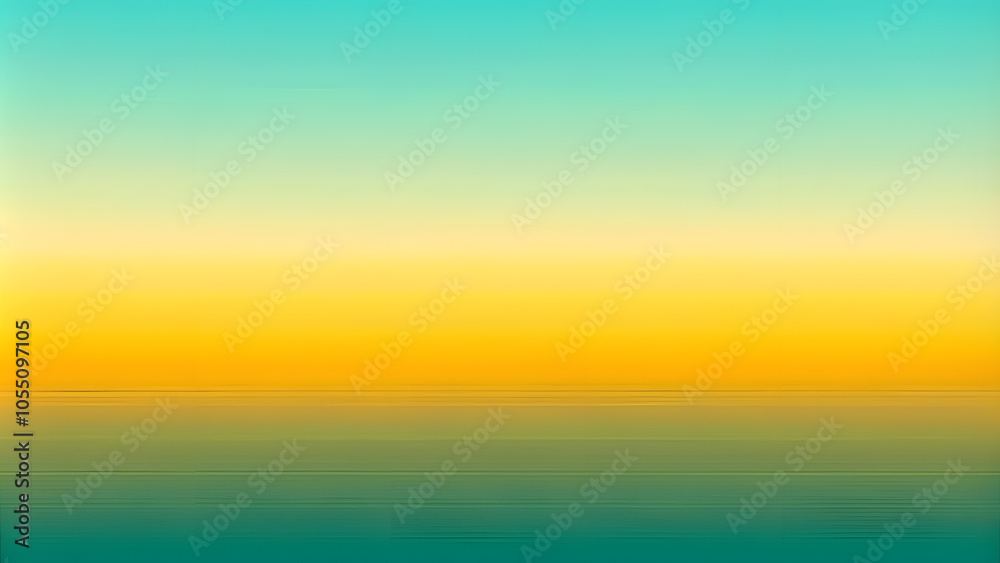 Obraz premium Mint Green to Golden Yellow Gradient with Warm Light. Perfect for: Spring Festivals, Easter, Sunny Gatherings