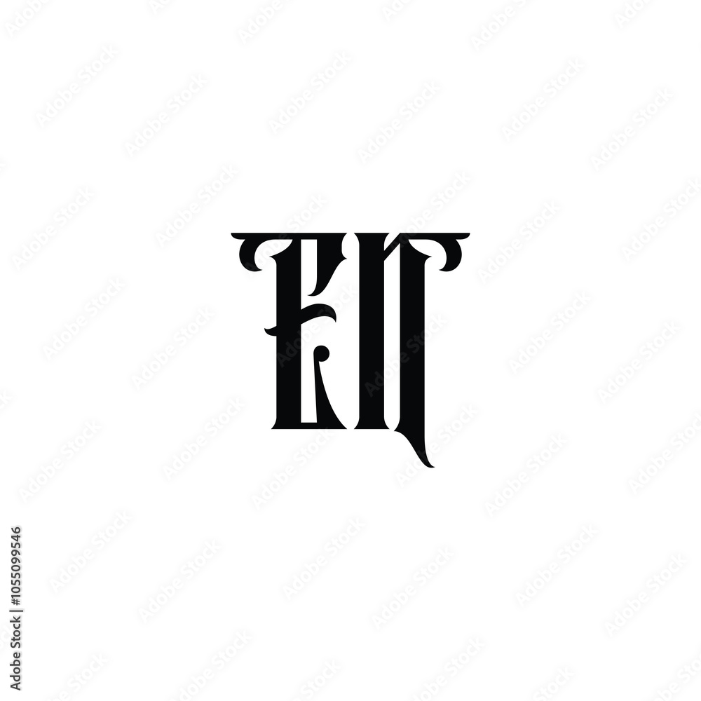 EN monogram logo design letter text name symbol monochrome logotype alphabet character simple logo EN monogram logo design letter text name symbol monochrome logotype alphabet character simple logo