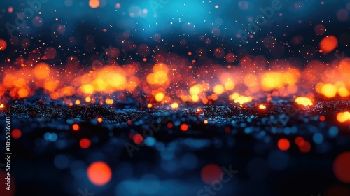 Brilliant and vibrant fireworks exploding in a myriad of colors and shapes creating a mesmerizing and dynamic display against a dark nighttime sky photo