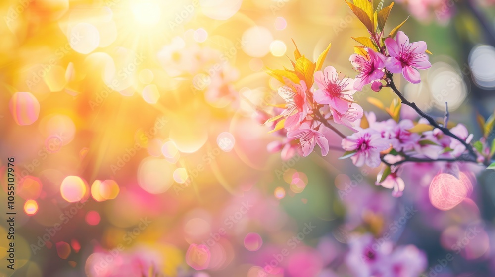 Springtime Bloom in the Sunlight