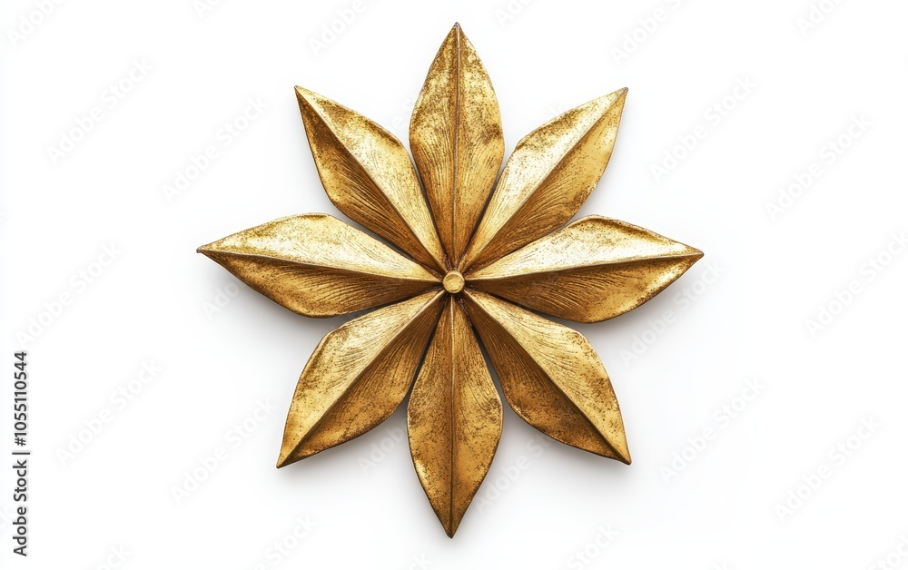 Golden Star Symbol on white background Golden Star Symbol on white background