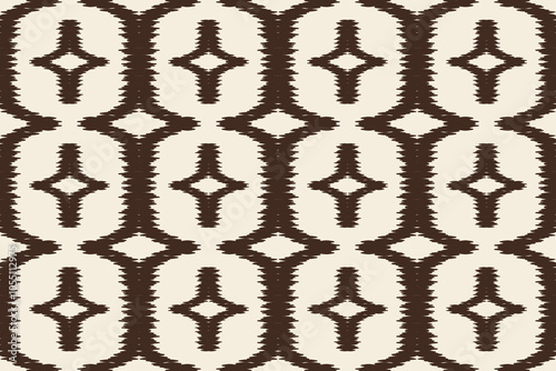 Ikat geometric folklore ornament.  Tribal ethnic texture.Seamless striped pattern in Aztec style. Motifs Ikat embroidery abstract  design for texture, fabric, clothing, wrapping, decoration