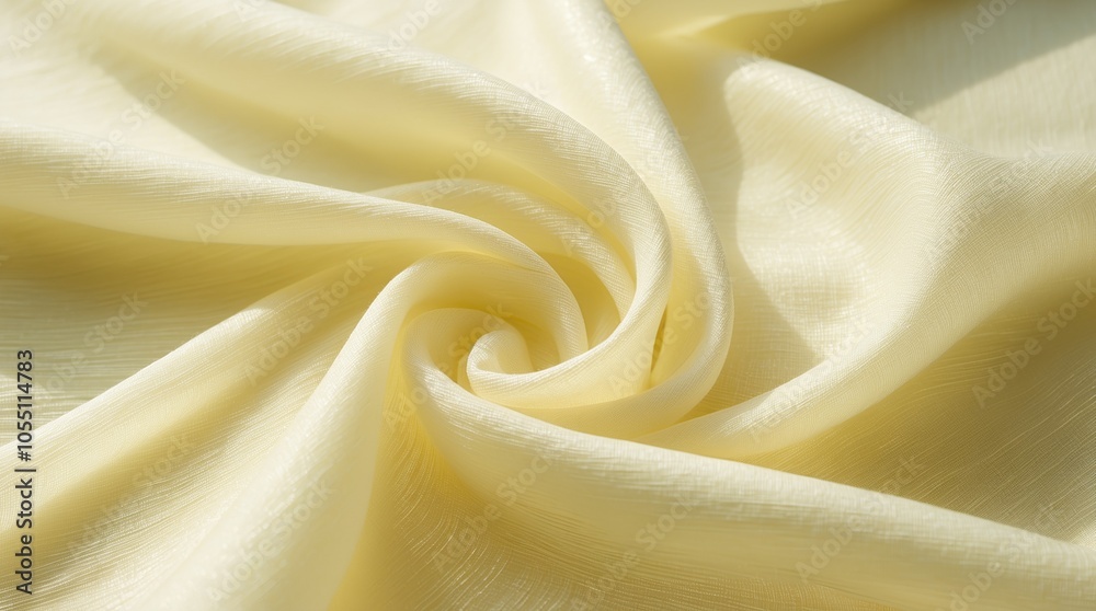 Soft Light Yellow Fabric with Subtle Texture and Delicate Fold for Elegant and Minimalist Background Soft Light Yellow Fabric with Subtle Texture and Delicate Fold for Elegant and Minimalist Background