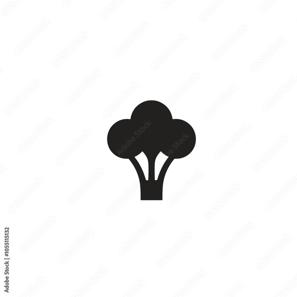 Broccoli Icon, Filled, Healthy Vegetable Concept Broccoli Icon, Filled, Healthy Vegetable Concept