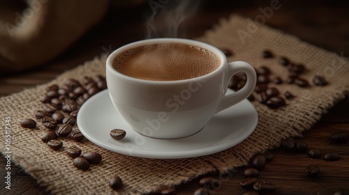 The Coffee Cup with Steam