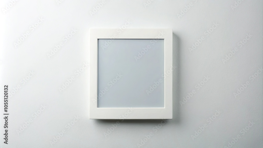 White polaroid frame mockup isolated on white background White polaroid frame mockup isolated on white background