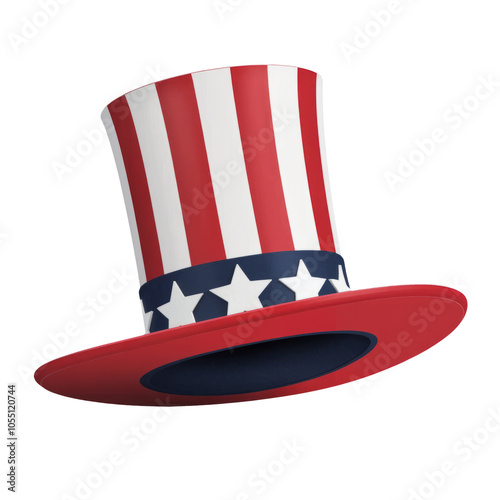 High-Quality PNG President's Day hat on isolated white background – High Resolution