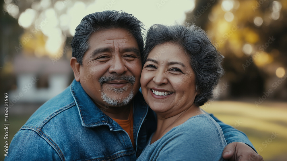 Heartwarming scene of an elderly couple enjoying a sunny day, embracing love and happiness, cherishing joyful moments together in a peaceful park setting Heartwarming scene of an elderly couple enjoying a sunny day, embracing love and happiness, cherishing joyful moments together in a peaceful park setting