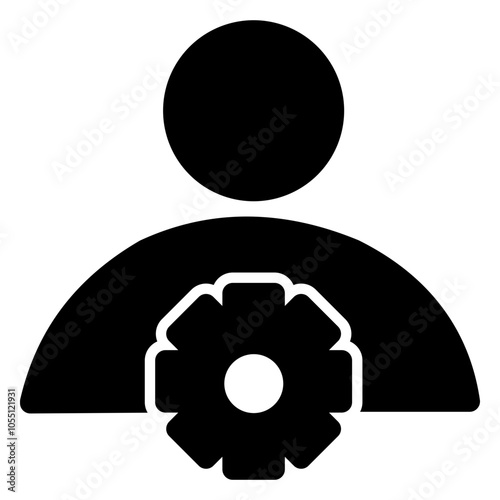 Simple black silhouette icon of a person, commonly used as a user avatar or profile placeholder. Minimalistic design ideal for websites, applications, and digital interfaces.