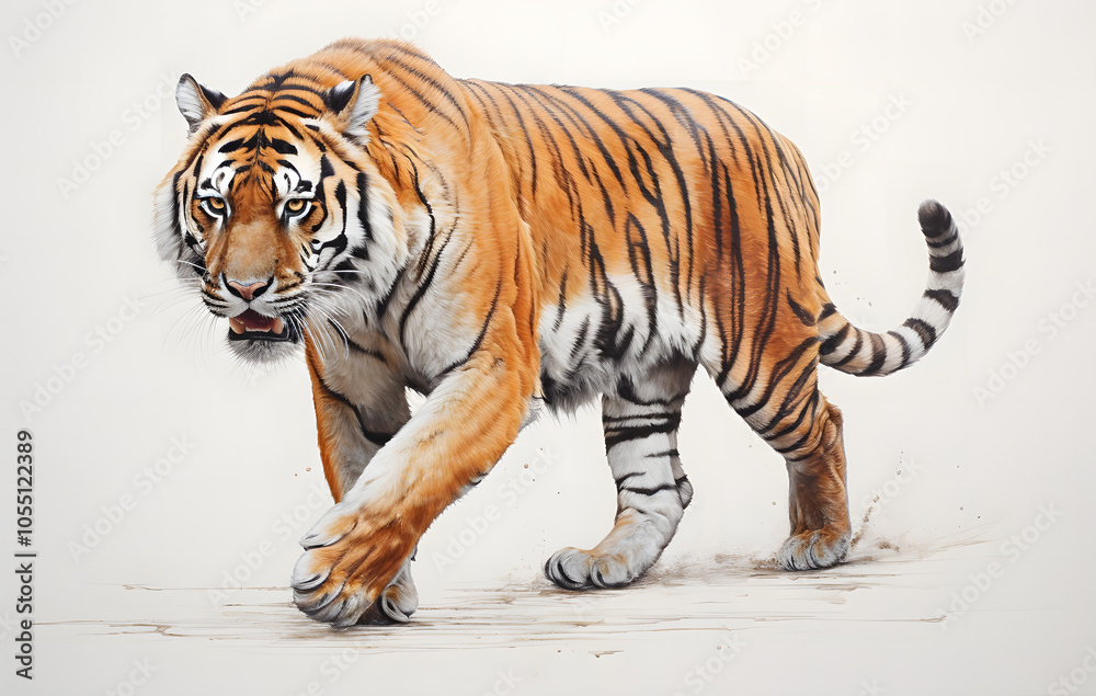 Obraz premium Bengal tigers in their natural habitat showcasing the beauty of wildlife.