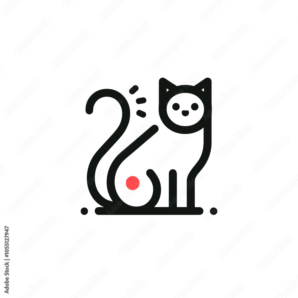 Playful Cat Illustration, Vector Art, Cute Design Playful Cat Illustration, Vector Art, Cute Design