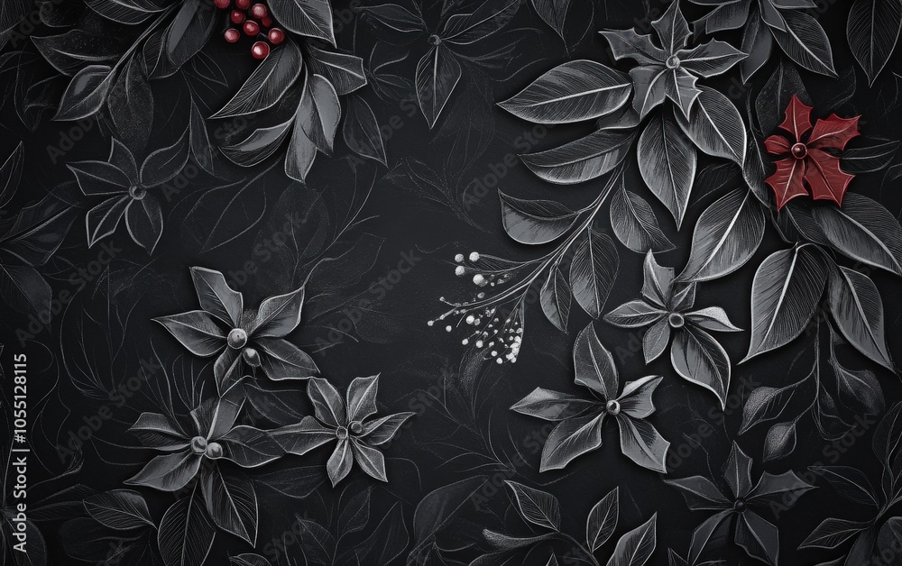 New year style christmass black wallpaper New year style christmass black wallpaper