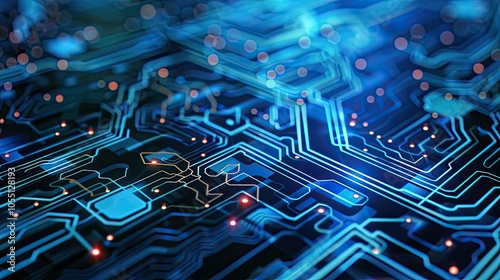 Abstract futuristic electronic circuit technology background