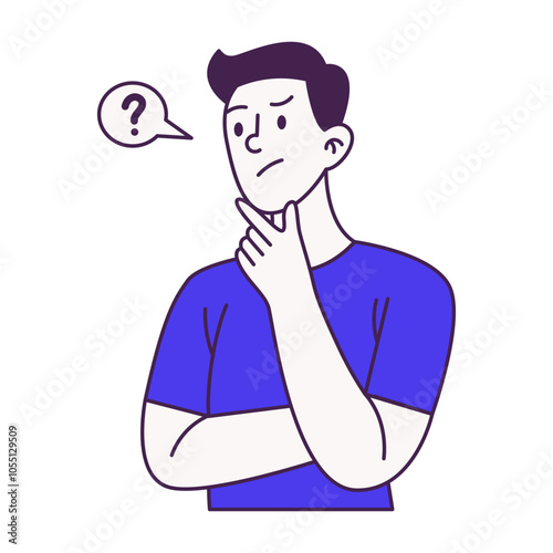 People Thinking Illustration