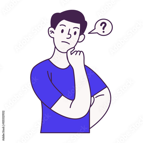 People Thinking Illustration
