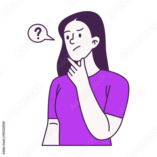 People Thinking Illustration
