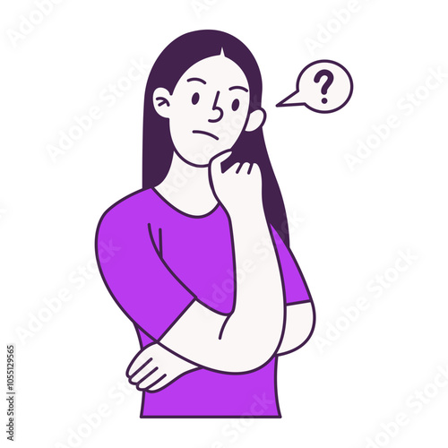 People Thinking Illustration