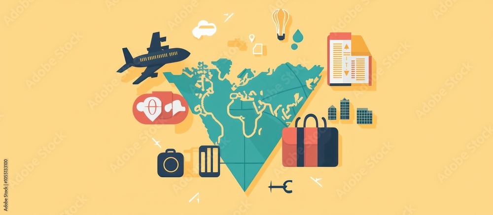 Travel map icon in solid style, detailed and designed for clear navigation. Travel map icon in solid style, detailed and designed for clear navigation.