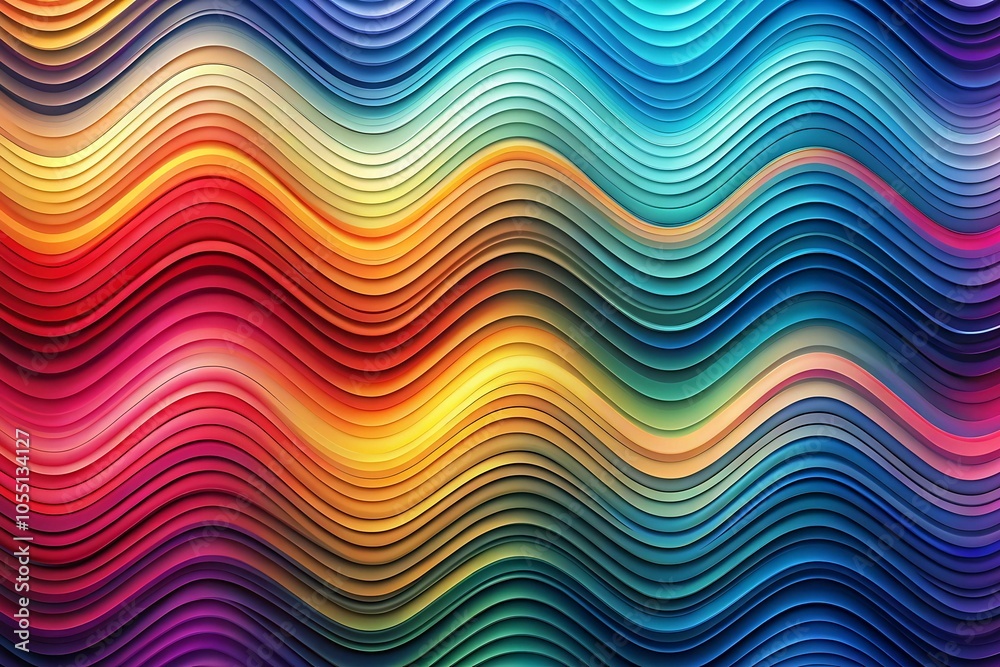 Obraz premium Gradient wave pattern