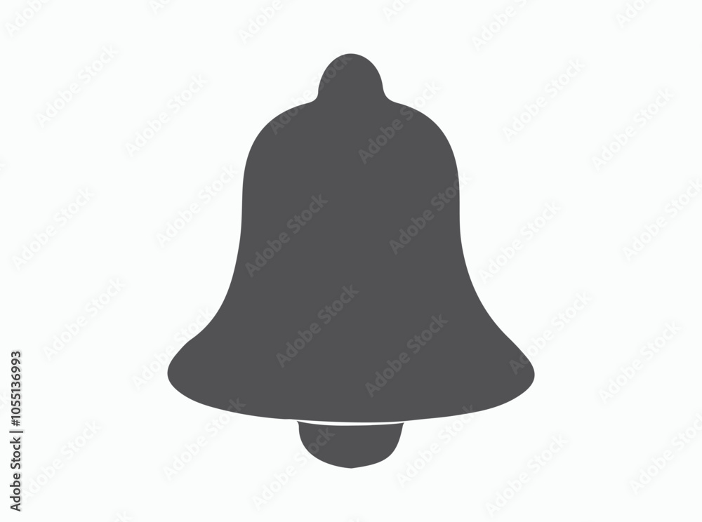 Notification bell icon. Outline style. notification bell vector icon for web design isolated on white background Notification bell icon. Outline style. notification bell vector icon for web design isolated on white background