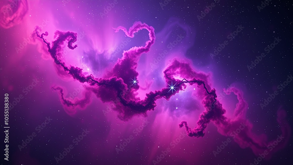 Cosmic Swirls in Vibrant Purple and Pink Hues Cosmic Swirls in Vibrant Purple and Pink Hues
