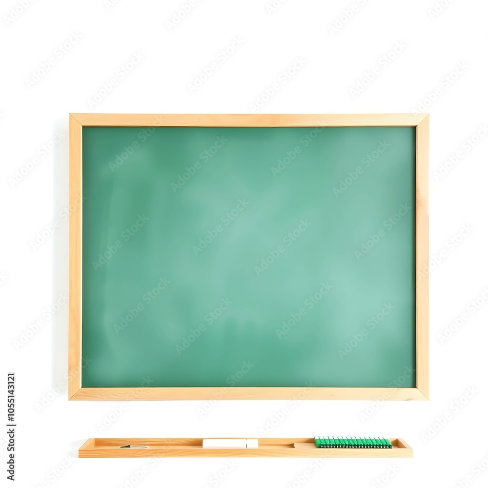 Green school chalkboard isolated on white Green school chalkboard isolated on white