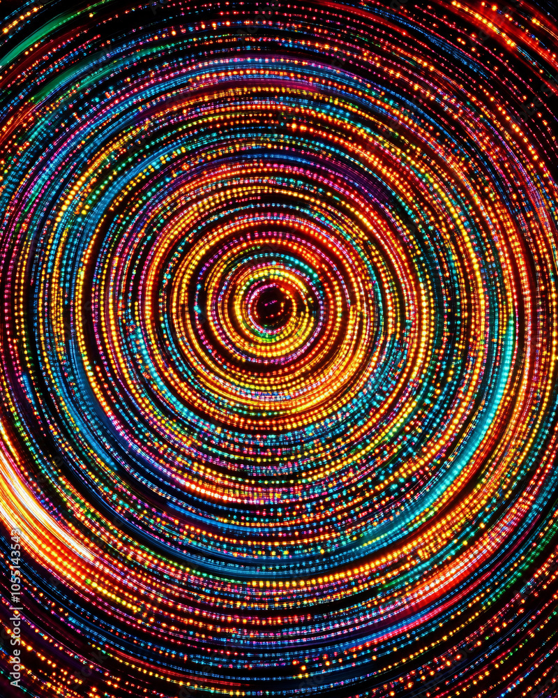 abstract colorful circular light trails swirling and blurring in a festive mood abstract colorful circular light trails swirling and blurring in a festive mood