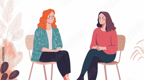 Woman patient conversation smiling sitting. 