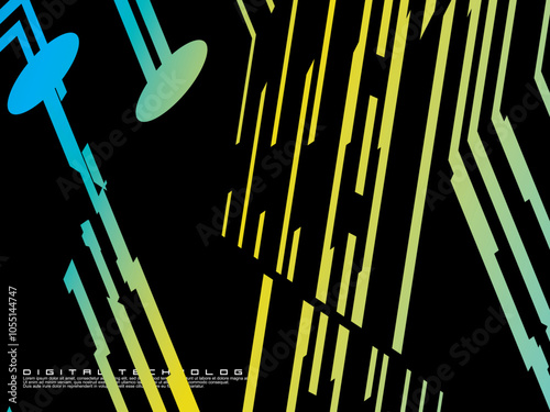 Futuristic dark background digital technology, cyber nano information, abstract communication, future technology data innovation, internet network speed connection.