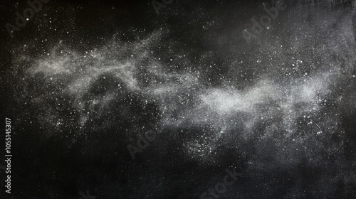 Abstract texture of chalk dust on a blackboard