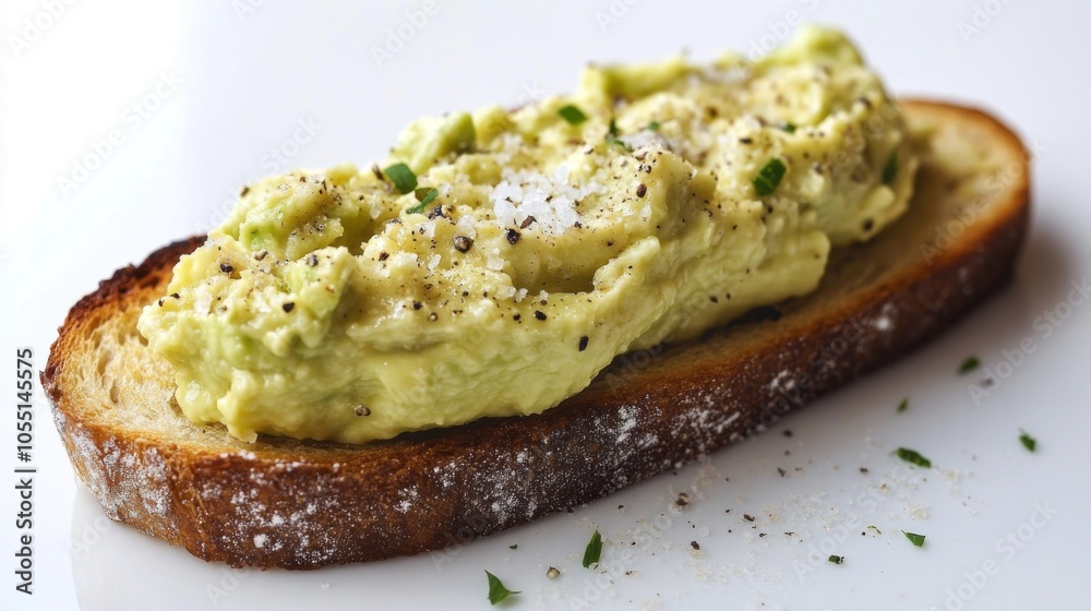 Creamy Avocado Spread on Toast with Seasoning Creamy Avocado Spread on Toast with Seasoning