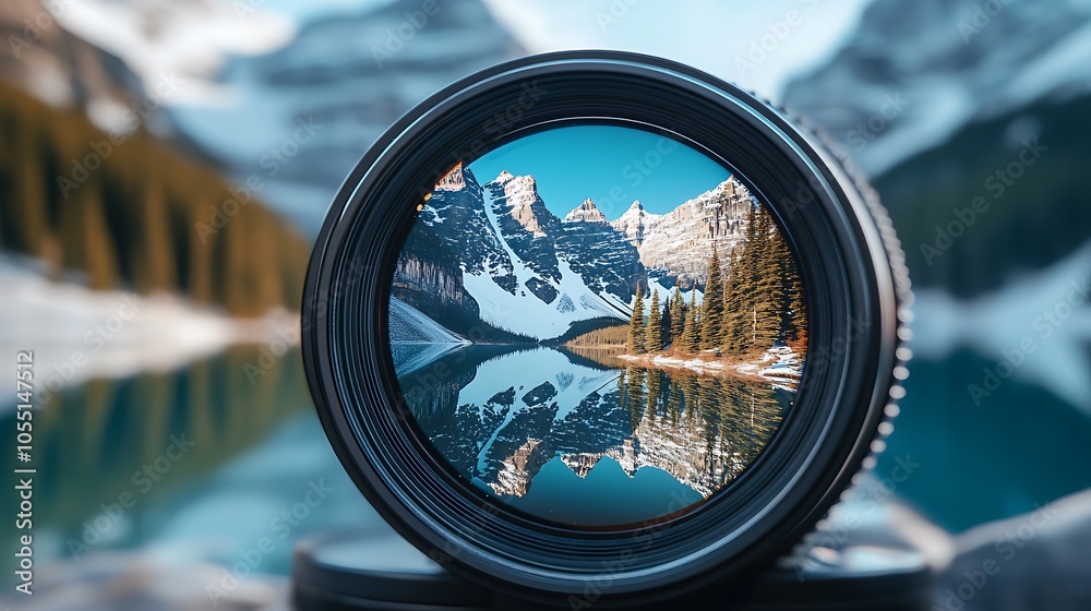 view of a lens reflecting a dense green forest with sun rays filtering through the canopy, celebrating the art of preserving nature's beauty in an image view of a lens reflecting a dense green forest with sun rays filtering through the canopy, celebrating the art of preserving nature's beauty in an image