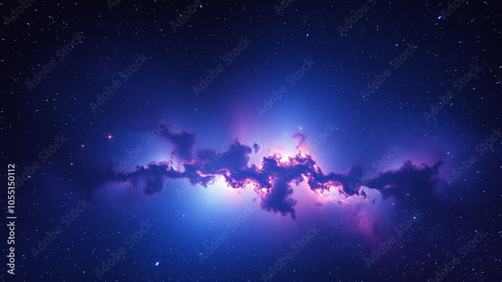 Vibrant Cosmic Nebula in Deep Space Vibrant Cosmic Nebula in Deep Space