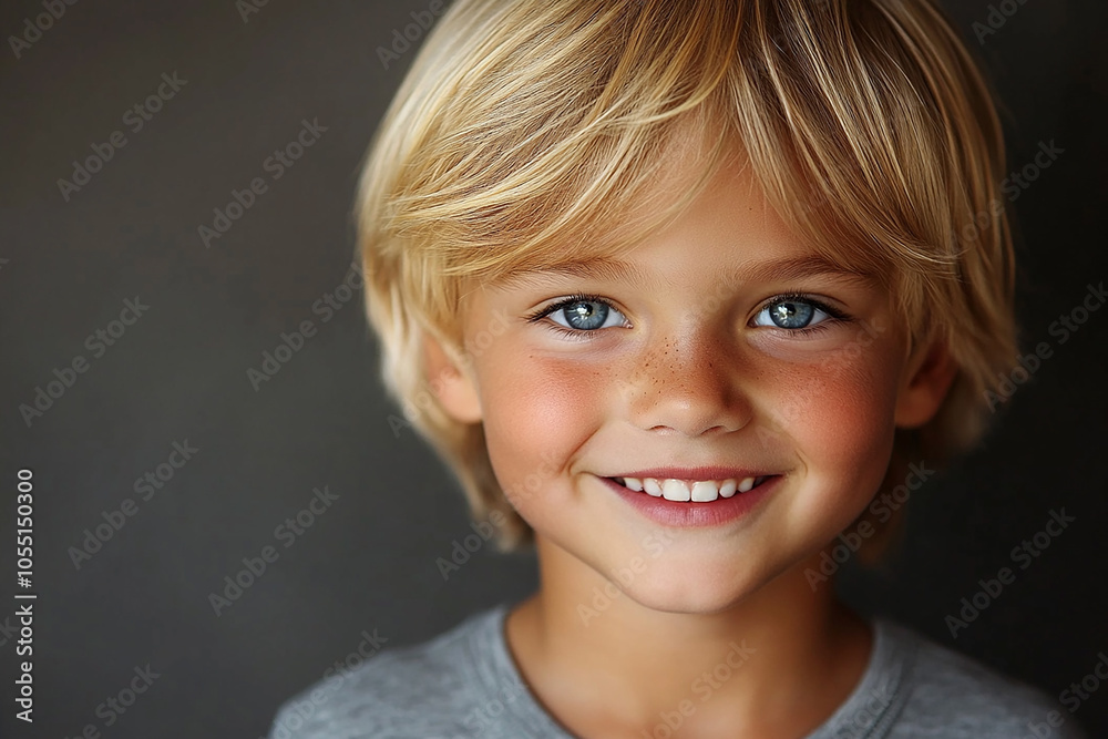 portrait of an white little boy with a smile portrait of an white little boy with a smile