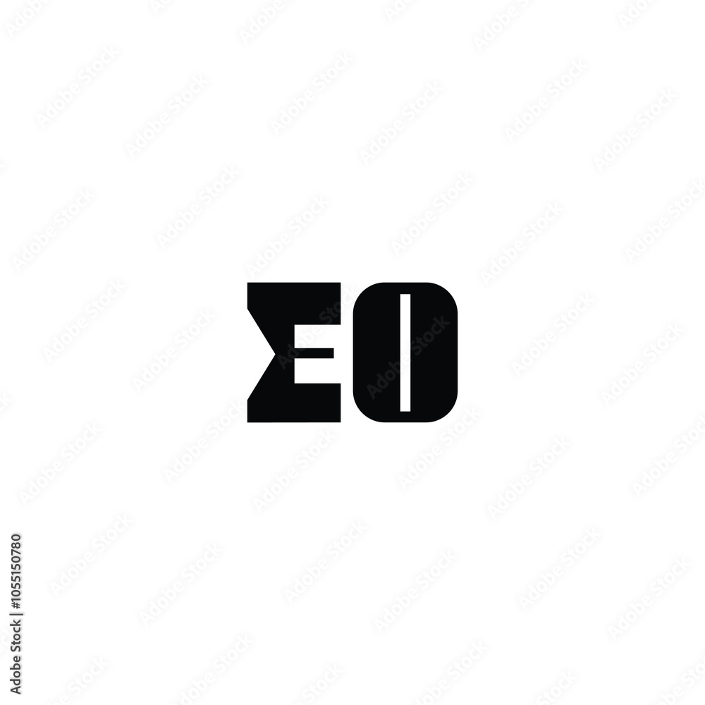 EO monogram logo design letter text name symbol monochrome logotype alphabet character simple logo EO monogram logo design letter text name symbol monochrome logotype alphabet character simple logo