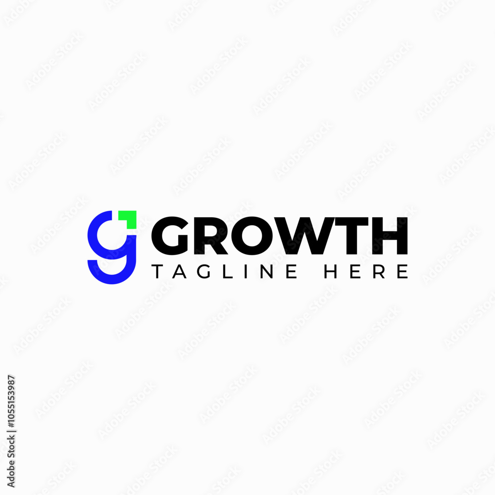 Modern growth logo design wordmark. Abstract arrow shapes logo design in letter G graphic vector Modern growth logo design wordmark. Abstract arrow shapes logo design in letter G graphic vector