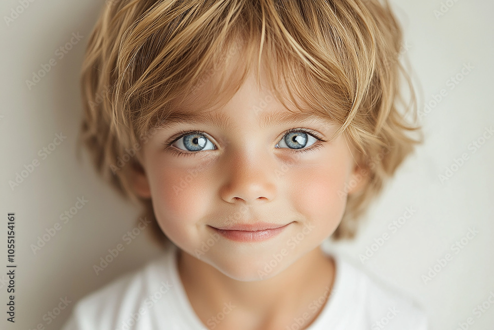 portrait of an white little boy with a smile portrait of an white little boy with a smile