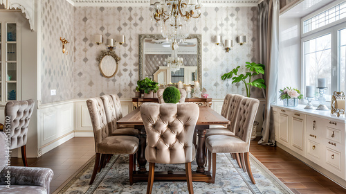 living room with a beautifull dyning tabtle