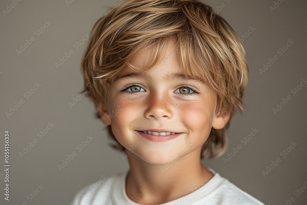 portrait of an white little boy with a smile portrait of an white little boy with a smile