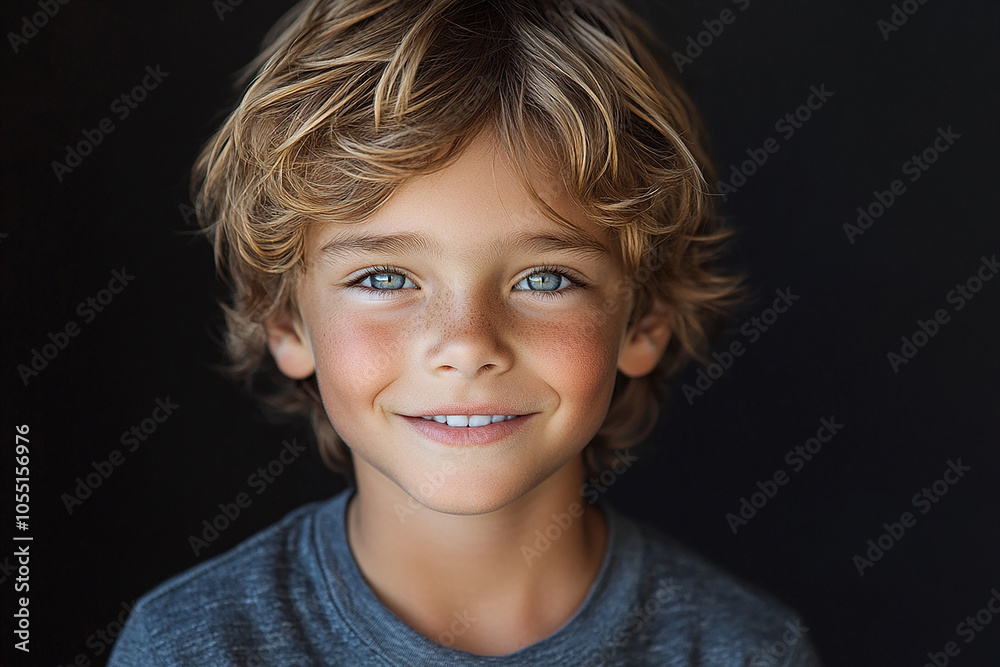 portrait of an white little boy with a smile portrait of an white little boy with a smile