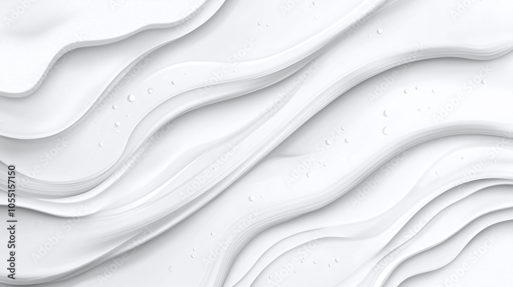 Obraz premium Abstract White Liquid Texture Background