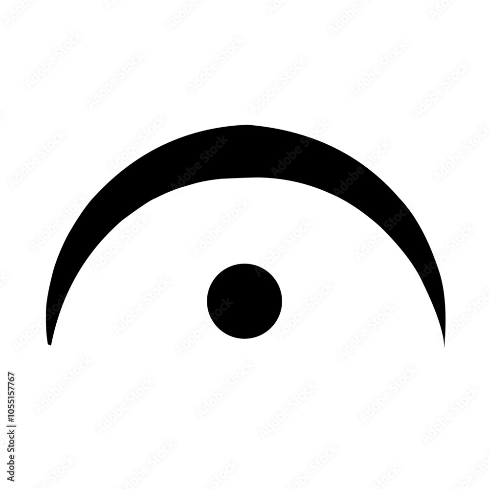 Fototapeta premium minimalist music icon
