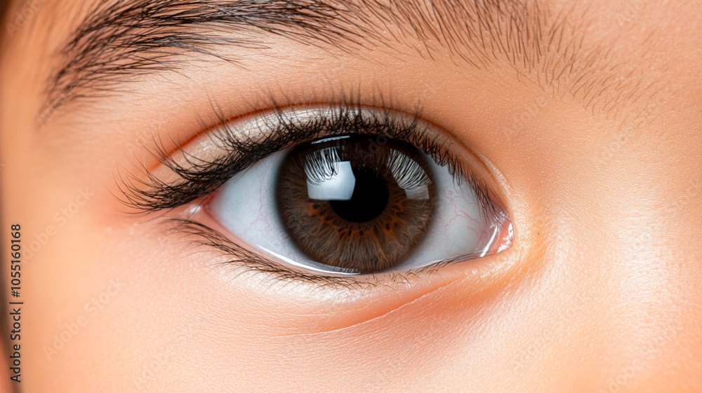 Obraz premium close up of asian eyes