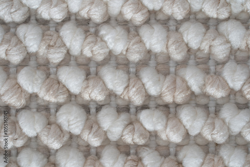 Macro shot of the texture of a carpet