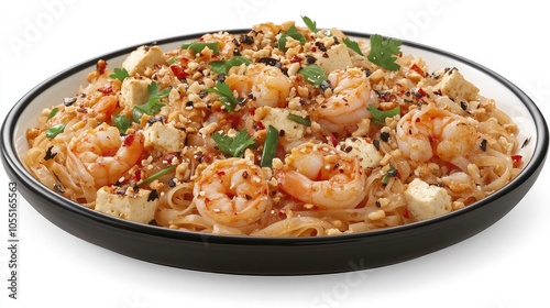 Delicious Shrimp Noodle Dish with Fresh Ingredients