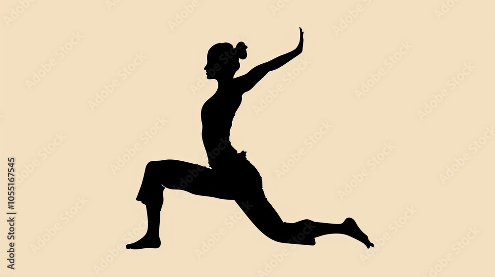 silhouette of a woman practicing yoga silhouette of a woman practicing yoga