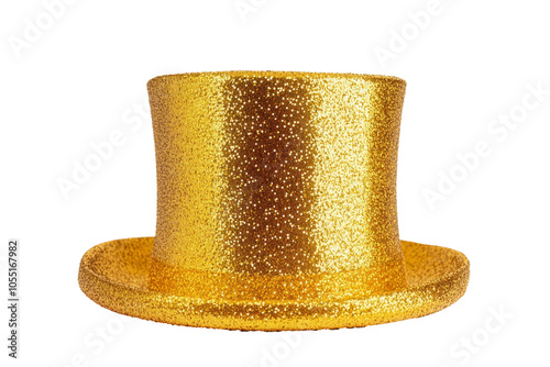 High-Quality PNG golden top hat Isolated on White Background – High Resolution