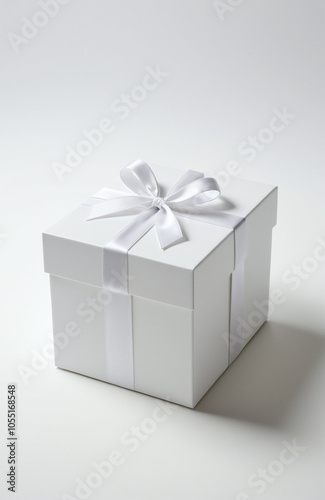 Elegant gift box mockup for premium product presentation. Luxury packaging template with pristine surface for brand showcase.